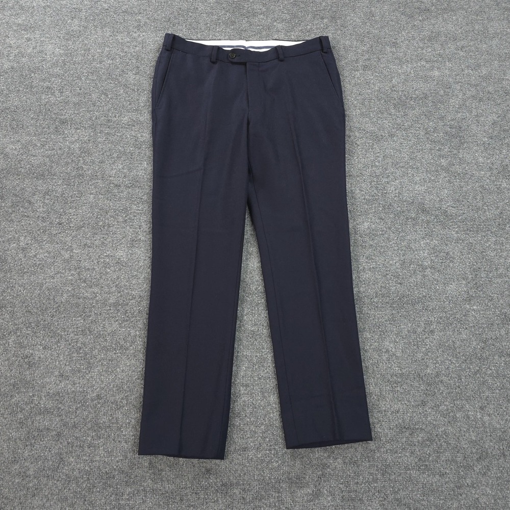 Suitsupply Pants Mens 36x29 Blue Brescia Int Dress Wool Formal Dress Trousers